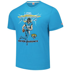 Trevor Lawrence Jacksonville Jaguars Homage Unisex NFL Blitz Player Tri-Blend T-Shirt - Teal - NFL