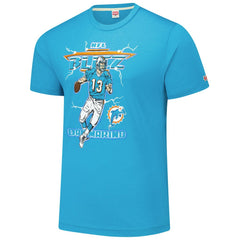 Dan Marino Miami Dolphins Homage Unisex NFL Blitz Retired Player Tri-Blend T-Shirt - Heathered Aqua - NFL
