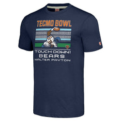 Walter Payton Chicago Bears Homage Unisex Tecmo Bowl Retired Player Graphic Tri-Blend T-Shirt - Navy - NFL