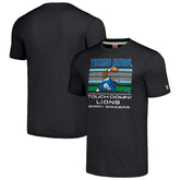 Barry Sanders Detroit Lions Homage Unisex Tecmo Bowl Retired Player Graphic Tri-Blend T-Shirt - Charcoal - NFL