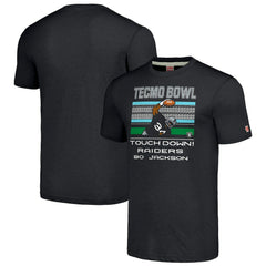 Bo Jackson Las Vegas Raiders Homage Unisex Tecmo Bowl Retired Player Graphic Tri-Blend T-Shirt - Charcoal - NFL