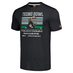 Bo Jackson Las Vegas Raiders Homage Unisex Tecmo Bowl Retired Player Graphic Tri-Blend T-Shirt - Charcoal - NFL