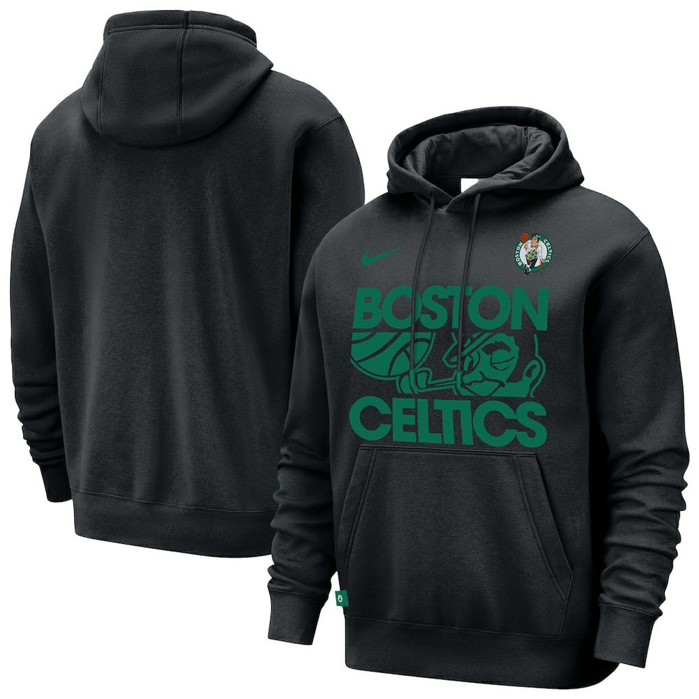 Nike Boston Celtics Courtside Club Pullover Hoodie Black