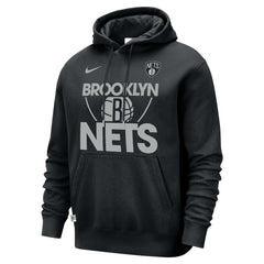Nike Brooklyn Nets Courtside Club Pullover Hoodie Black