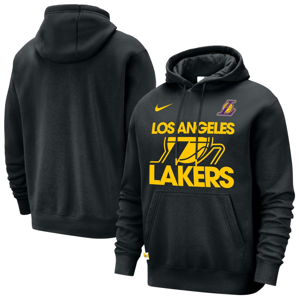 Nike Los Angeles Lakers Courtside Club Pullover Hoodie Black