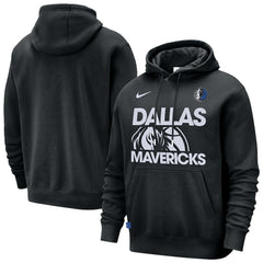 Nike Dallas Mavericks Courtside Club Pullover Hoodie Black