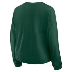 Minnesota Wild Fanatics Women's Oversized All Out Effort Long Sleeve Henley T-Shirt - Green | Fanatics near me