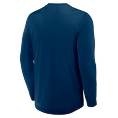 Seattle Kraken Fanatics Adrenaline Push Long Sleeve Henley Shirt - Deep Sea Blue | Fanatics on sale