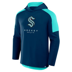 Seattle Kraken Fanatics Meta Game Transitional Pullover Hoodie - Deep Sea Blue | Fanatics Clearance