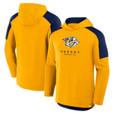 Nashville Predators Fanatics Meta Game Transitional Pullover Hoodie - Gold | Fanatics Clearance