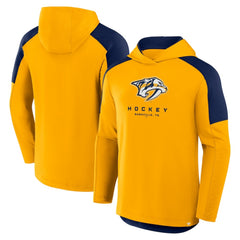 Nashville Predators Fanatics Meta Game Transitional Pullover Hoodie - Gold | Fanatics Clearance