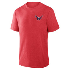 Washington Capitals Fanatics Fan Lanes Tri-Blend T-Shirt - Heather Red | Fanatics Clearance