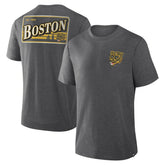 Boston Bruins Fanatics Fan Lanes Tri-Blend T-Shirt - Heather Charcoal | Fanatics discount