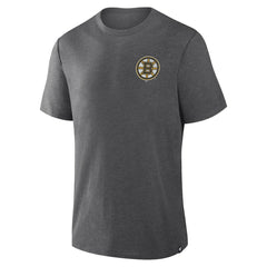 Boston Bruins Fanatics Fan Lanes Tri-Blend T-Shirt - Heather Charcoal | Fanatics online