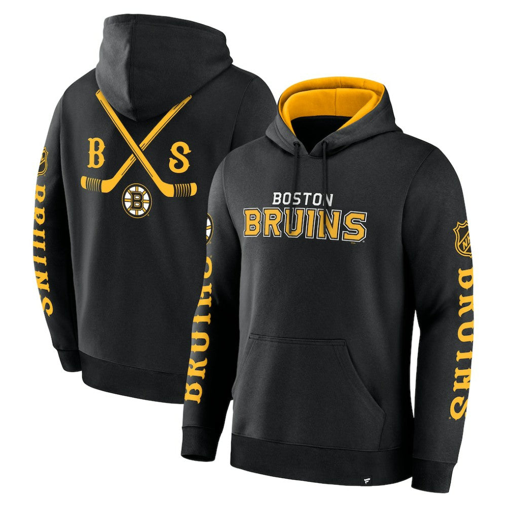 Boston Bruins Fanatics Big City Legacy Fleece Pullover Hoodie - Black | Fanatics on sale