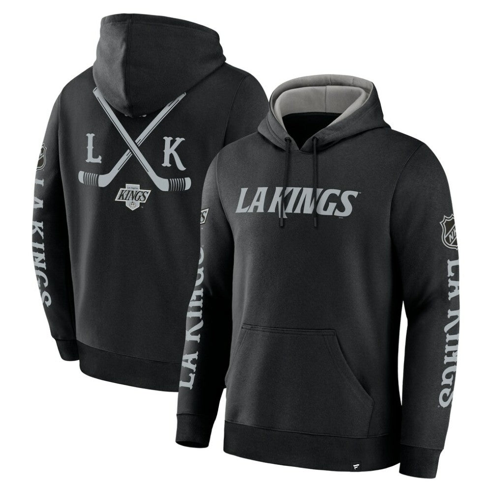 Los Angeles Kings Fanatics Big City Legacy Fleece Pullover Hoodie - Black | Fanatics Clearance