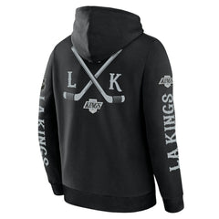 Los Angeles Kings Fanatics Big City Legacy Fleece Pullover Hoodie - Black | Fanatics Clearance