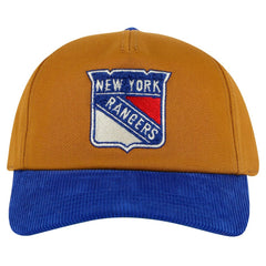New York Rangers American Needle Burnett Adjustable Hat - Tan/Blue | NHL Clearance