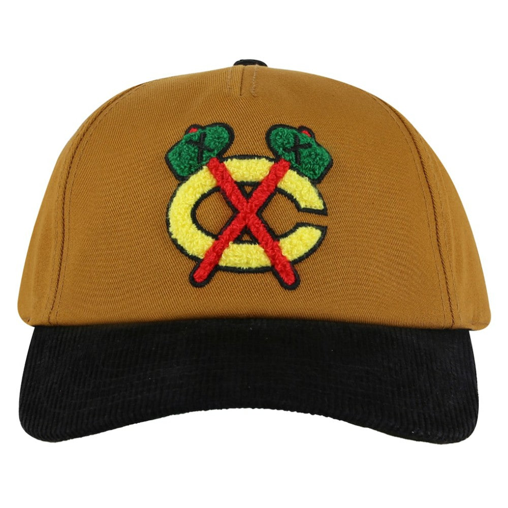 Chicago Blackhawks American Needle Burnett Adjustable Hat - Tan/Black | NHL on sale