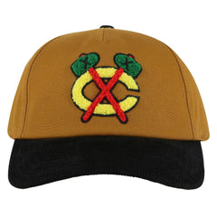 Chicago Blackhawks American Needle Burnett Adjustable Hat - Tan/Black | NHL on sale