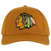 Chicago Blackhawks American Needle Hepcat Washed Twill Adjustable Hat - Tan | NHL Lifestyle