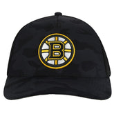 Boston Bruins American Needle Valin Camo Super Tech Vented Adjustable Hat - Black | NHL Clearance