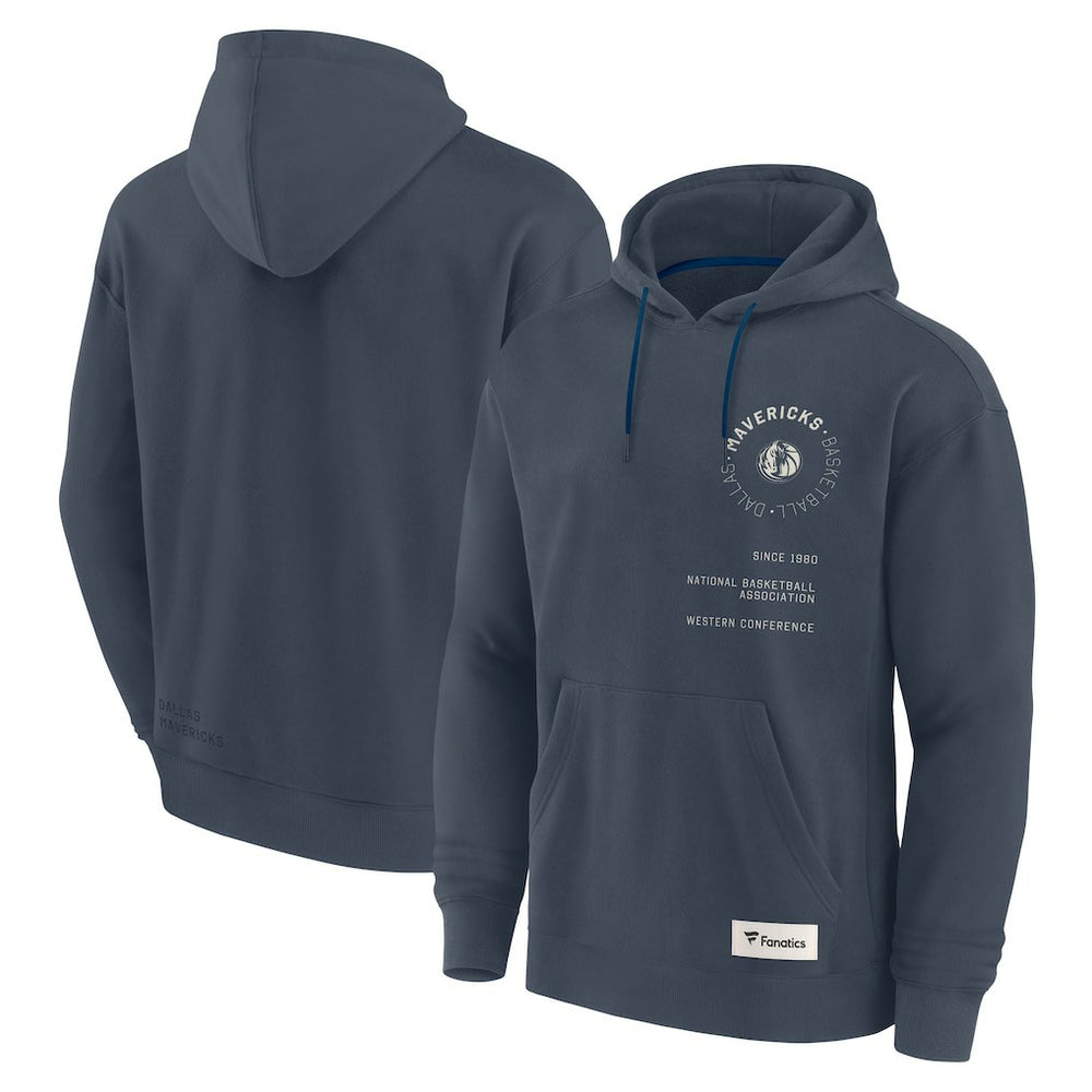 Fanatics Dallas Mavericks Future Ground Info Elements Premium Pullover Hoodie Blue