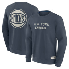 Fanatics New York Knicks Elements Future Ground Lettering Pullover Sweatshirt Blue