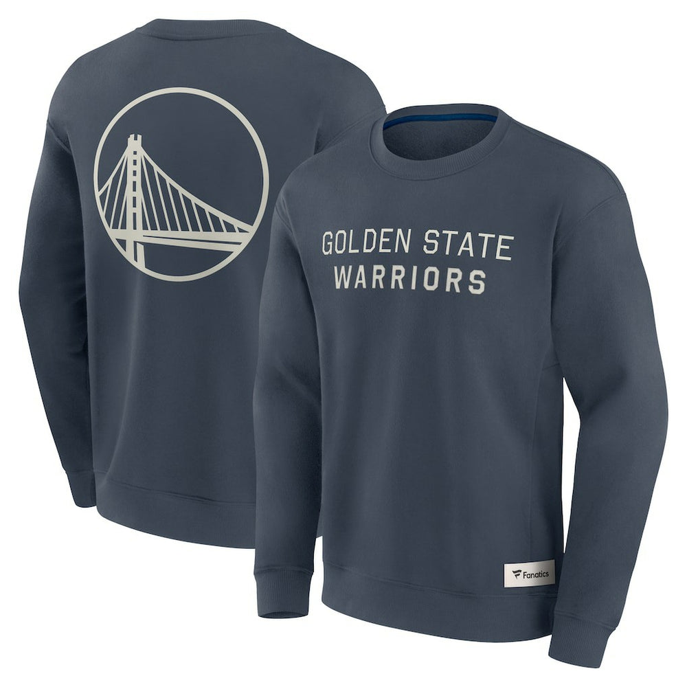 Fanatics Golden State Warriors Elements Future Ground Lettering Pullover Sweatshirt Blue
