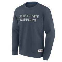 Fanatics Golden State Warriors Elements Future Ground Lettering Pullover Sweatshirt Blue