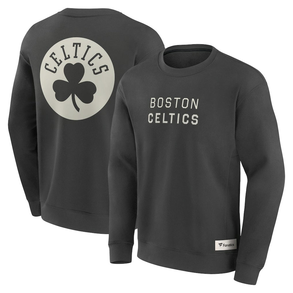 Fanatics Boston Celtics Elements Future Ground Lettering Pullover Sweatshirt Gray