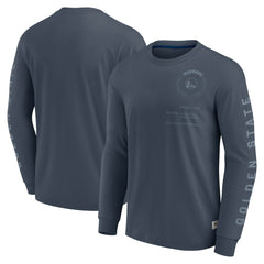 Fanatics Golden State Warriors Elements Future Ground Tonal Info Long Sleeve T-Shirt Blue