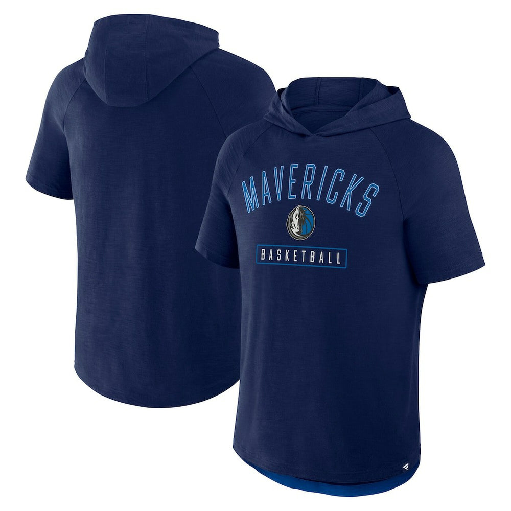 Fanatics Dallas Mavericks Pass Legend Raglan Hoodie T-Shirt Navy