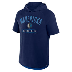 Fanatics Dallas Mavericks Pass Legend Raglan Hoodie T-Shirt Navy