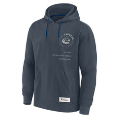 Vancouver Canucks Fanatics Future Ground Info Pullover Hoodie - Navy | Fanatics online