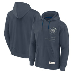 Edmonton Oilers Fanatics Future Ground Info Pullover Hoodie - Navy | Fanatics Clearance