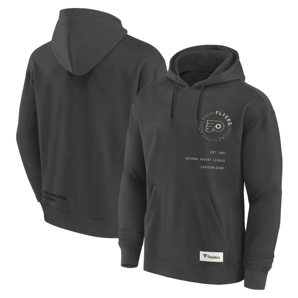 Philadelphia Flyers Fanatics Future Ground Info Pullover Hoodie - Charcoal | Fanatics Lifestyle