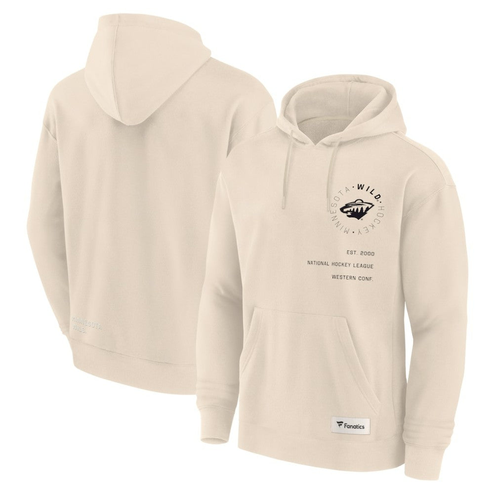 Minnesota Wild Fanatics Future Ground Info Pullover Hoodie - Cream | Fanatics discount