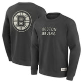 Boston Bruins Fanatics Elements Future Ground Lettering Pullover Sweatshirt - Charcoal | Fanatics Lifestyle