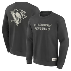 Pittsburgh Penguins Fanatics Elements Future Ground Lettering Pullover Sweatshirt - Charcoal | Fanatics near me