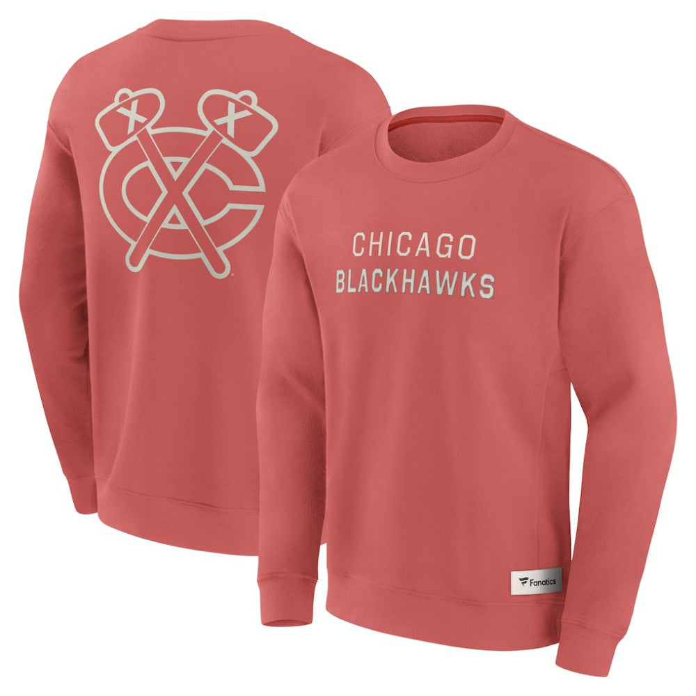Chicago Blackhawks Fanatics Elements Future Ground Lettering Pullover Sweatshirt - Red | Fanatics Clearance