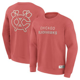 Chicago Blackhawks Fanatics Elements Future Ground Lettering Pullover Sweatshirt - Red | Fanatics Clearance