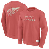 Detroit Red Wings Fanatics Elements Future Ground Lettering Pullover Sweatshirt - Red | Fanatics Lifestyle