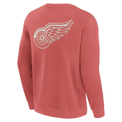 Detroit Red Wings Fanatics Elements Future Ground Lettering Pullover Sweatshirt - Red | Fanatics Lifestyle