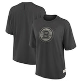 Boston Bruins Fanatics Women's Oversized Elements Raw Edge Future Ground T-Shirt - Charcoal | Fanatics on sale