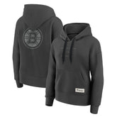 Boston Bruins Fanatics Women's Elements Future Ground Subtle Tonal Pullover Hoodie - Charcoal | Fanatics on sale