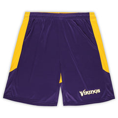 Minnesota Vikings Big & Tall Launch Shorts - Purple/Gold - Fanatics