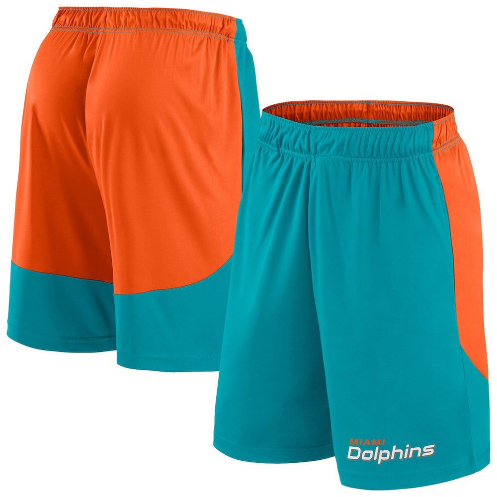 Miami Dolphins Big & Tall Launch Shorts - Aqua/Orange - Fanatics