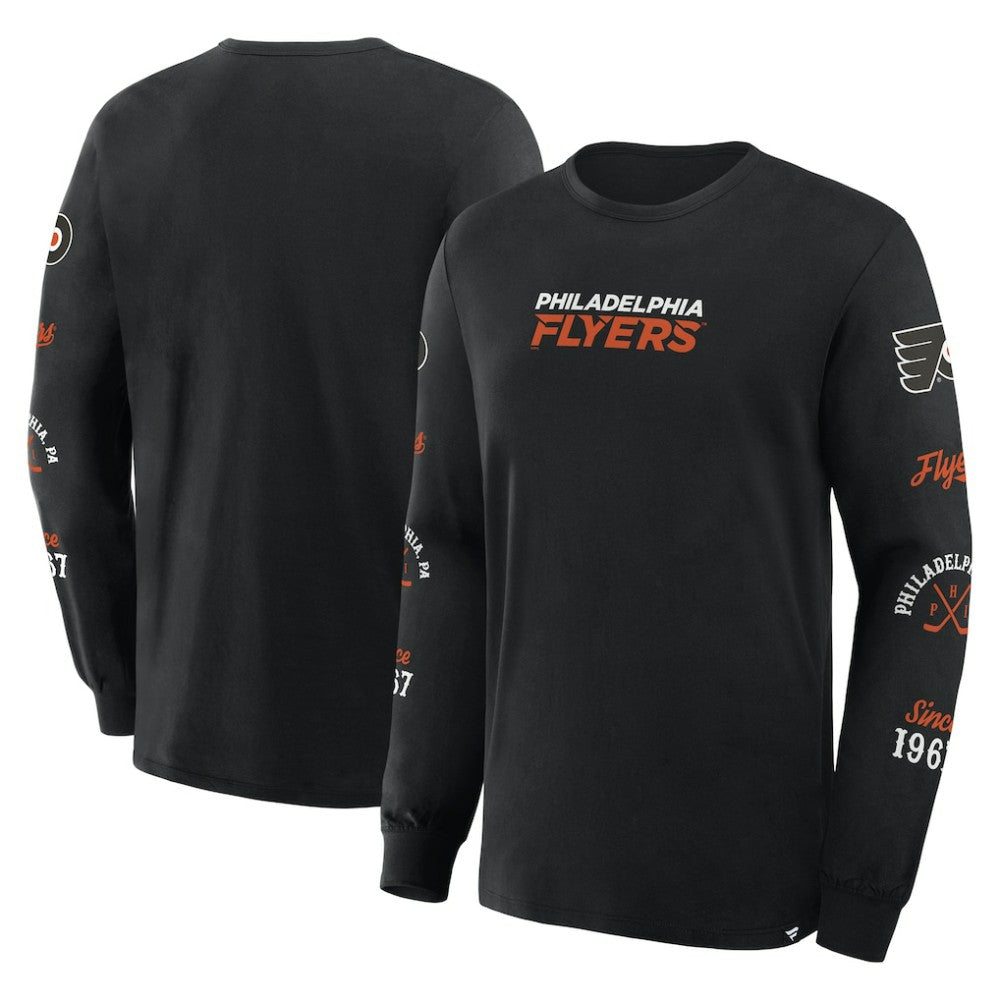 Philadelphia Flyers Fanatics Boxed In Legacy Long Sleeve T-Shirt - Black | Fanatics online