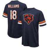 Caleb Williams Chicago Bears Majestic Threads Name & Number Oversize Fit T-Shirt - Navy - NFL